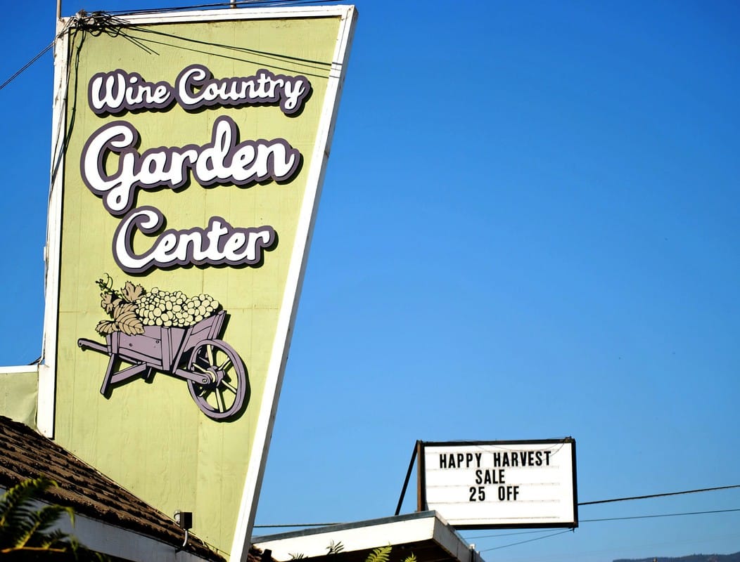 Well Design Wine Country Garden Center Identity Sign Package
