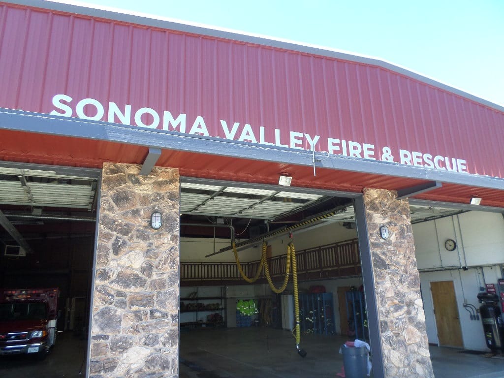 Well Design Sonoma Valley Fire & Rescue Station Signage Dimensional Letters