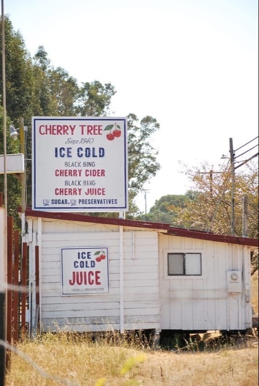 Well Design Cherry Cider Stand Vintage Signs