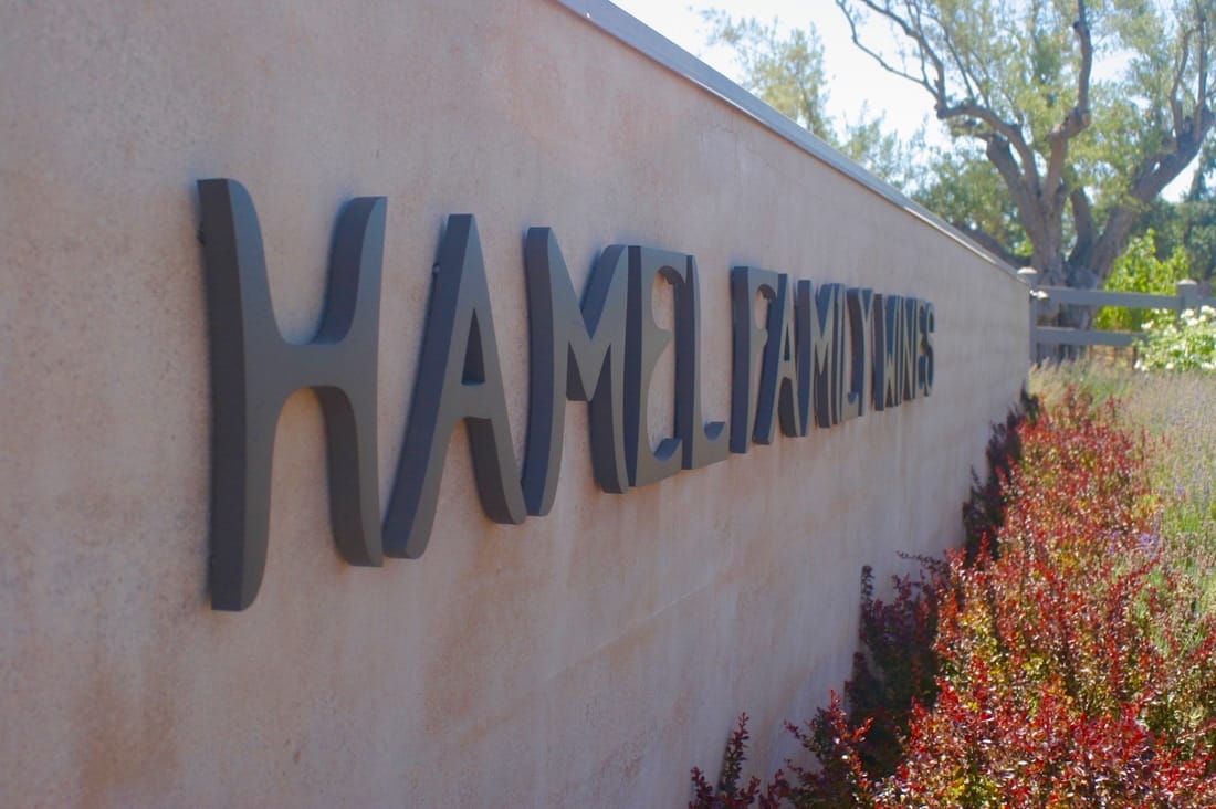 Well Design Hamel Family Wines Property Way-Finding Sign Program
